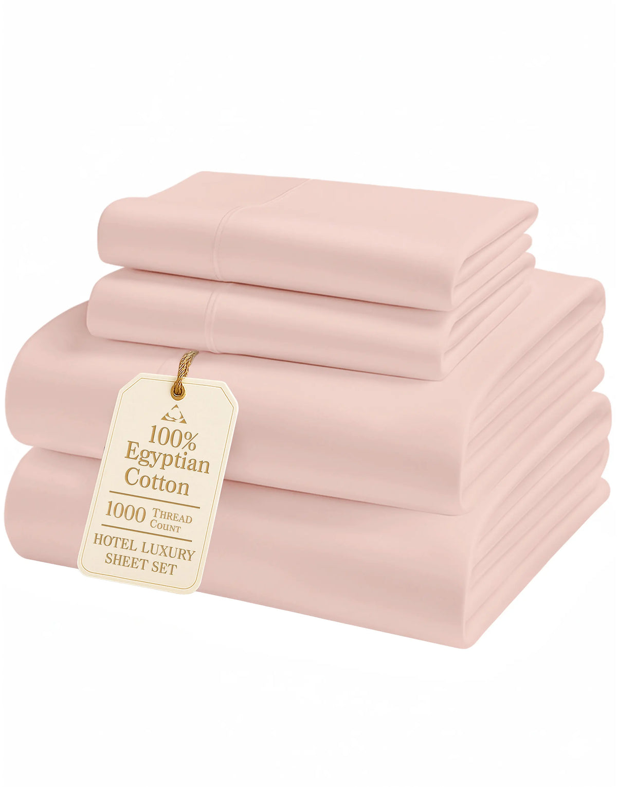 LANE LINEN 1000 Thread Count 100% Egyptian Cotton Sateen Sheet Set, OEKO-TEX Certified, 15" Deep Pocket, Naturally Cooling & Breathable, Hotel Luxury Bedding