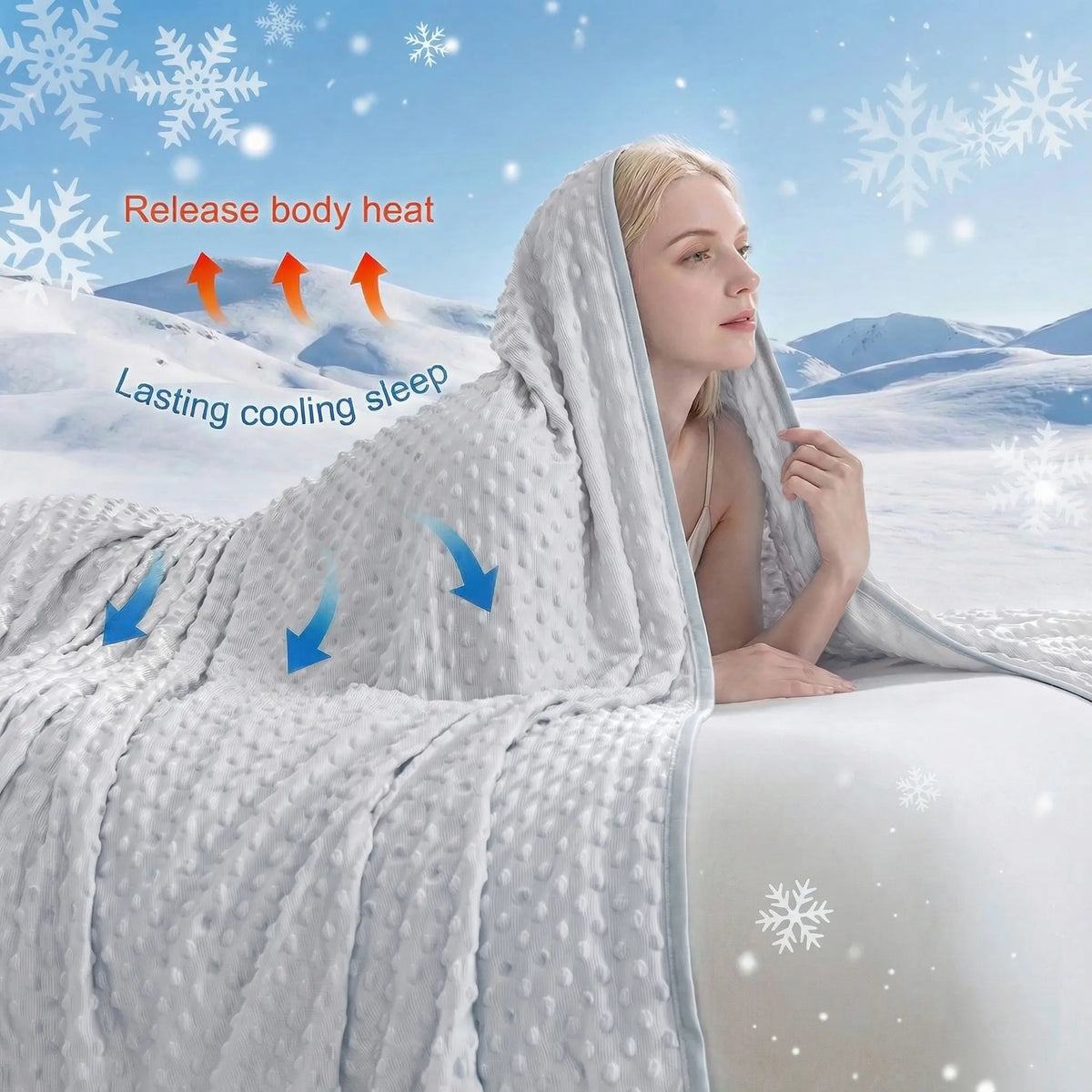 【Weekly Deals】Cooling Blanket Queen Size – Lightweight & Breathable Summer Blanket for Hot Sleepers & Night Sweat, Soft Rayon from Bamboo, Oversized Cooling Cover for Bed Couch, Comfy Bedding Gift for Men Women Teens silky soft blankets,