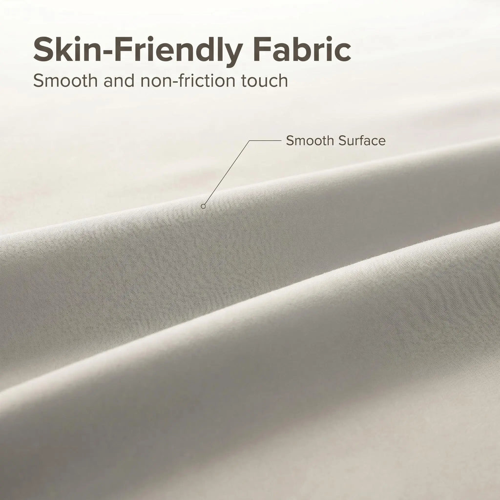 Bedsum 2-Pack Ultra Soft Brushed Pillowcases - Hotel Quality, Breathable Soft Bedding, Hypoallergenic Double-Sided Warm Flat Weave Fabric, Envelope Closure, Wrinkle Resistant, Snug Fit, Durable, Machine Washable, Fresh Post-Laundry Look