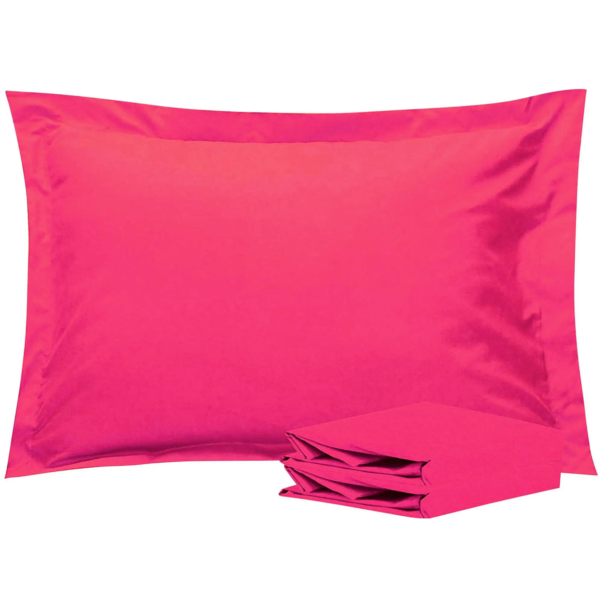 Bedsum 2-Pack Ultra Soft Brushed Pillowcases - Hotel Quality, Breathable Soft Bedding, Hypoallergenic Double-Sided Warm Flat Weave Fabric, Envelope Closure, Wrinkle Resistant, Snug Fit, Durable, Machine Washable, Fresh Post-Laundry Look