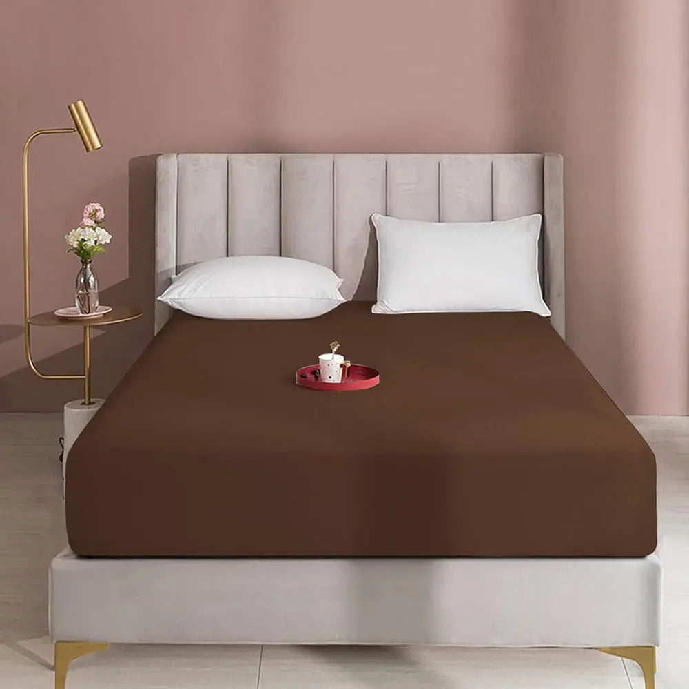 NTBAY Fitted Bed Sheet - Deep Pocket Fit Soft Comfy Bedding, Brushed Microfiber Breathable Wrinkle-Free Cover, All-Around Elastic Stays in Place, No Shrink, Chlorine-Free Bleach Safe, Tumble Dry Low, Oeko-Tex Certified