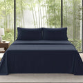 Jollyvogue Bamboo Sheet Set, 3/4 Pc Bedding Set with 16-Inch Deep Pockets, Lightweight, Ultra-Cooling, Hotel-Luxury Fitted Sheets, Soft, Wrinkle-Free & Fade-Resistant, Includes Pillowcases, Gift for Her, Mom & Family