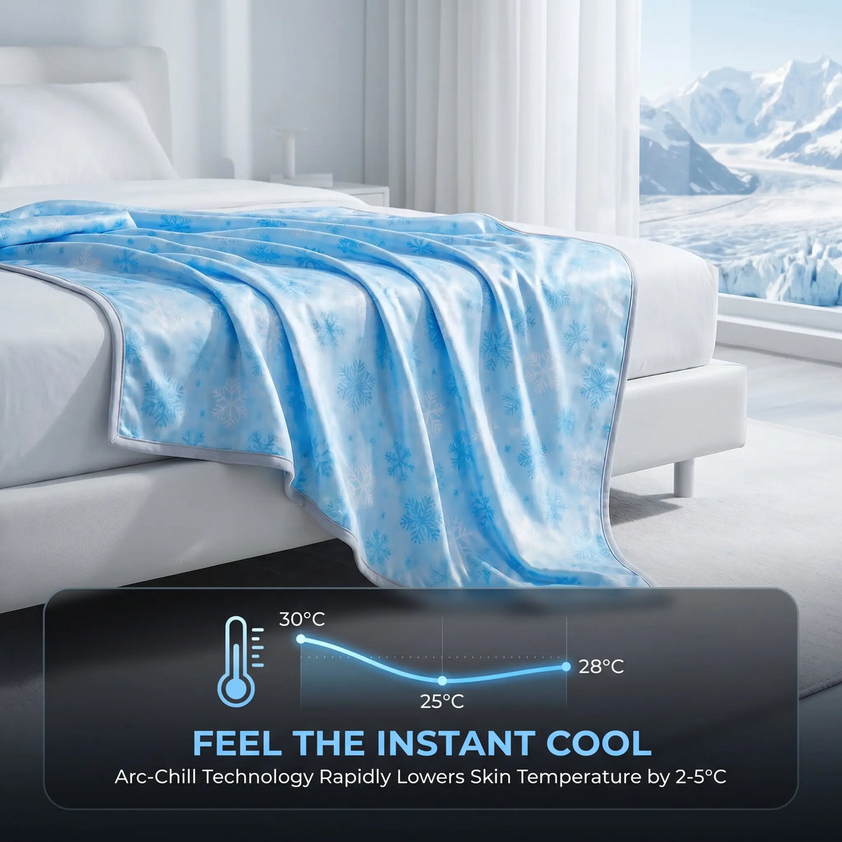 Summerwins Breathable Lightweight Cool Blanket for Hot Sleepers - Soft Lightweight, Foldable  Bedside Cooling Blanket for Bed, Travel
