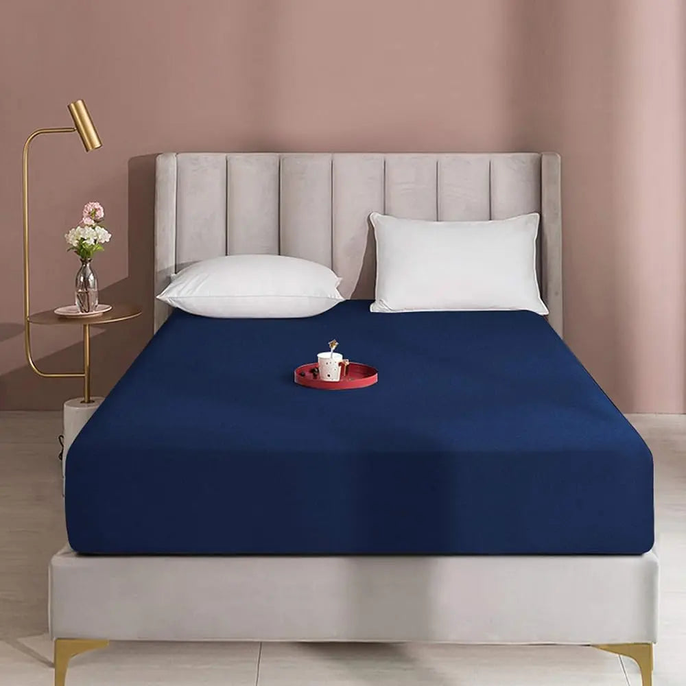 NTBAY Fitted Bed Sheet - Deep Pocket Fit Soft Comfy Bedding, Brushed Microfiber Breathable Wrinkle-Free Cover, All-Around Elastic Stays in Place, No Shrink, Chlorine-Free Bleach Safe, Tumble Dry Low, Oeko-Tex Certified