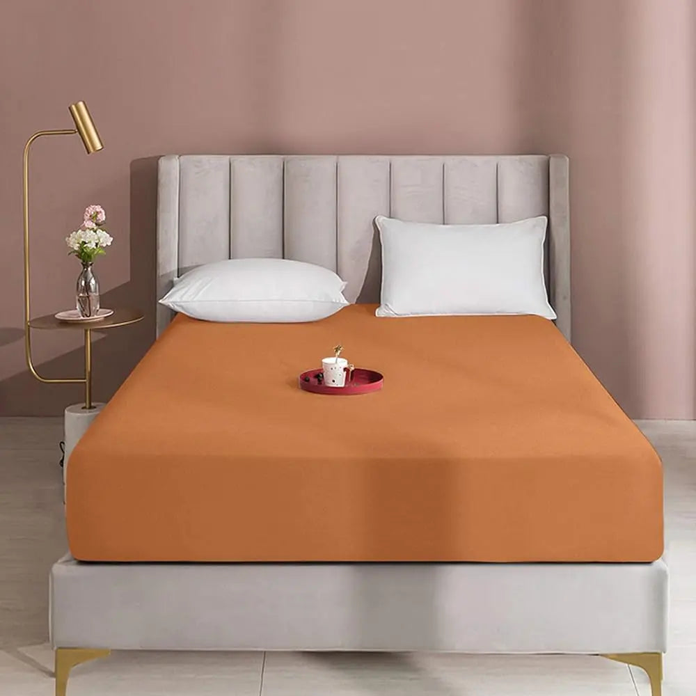 NTBAY Fitted Bed Sheet - Deep Pocket Fit Soft Comfy Bedding, Brushed Microfiber Breathable Wrinkle-Free Cover, All-Around Elastic Stays in Place, No Shrink, Chlorine-Free Bleach Safe, Tumble Dry Low, Oeko-Tex Certified