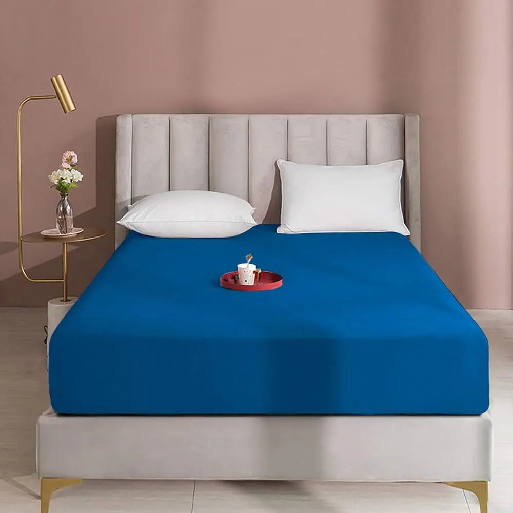 NTBAY Fitted Bed Sheet - Deep Pocket Fit Soft Comfy Bedding, Brushed Microfiber Breathable Wrinkle-Free Cover, All-Around Elastic Stays in Place, No Shrink, Chlorine-Free Bleach Safe, Tumble Dry Low, Oeko-Tex Certified