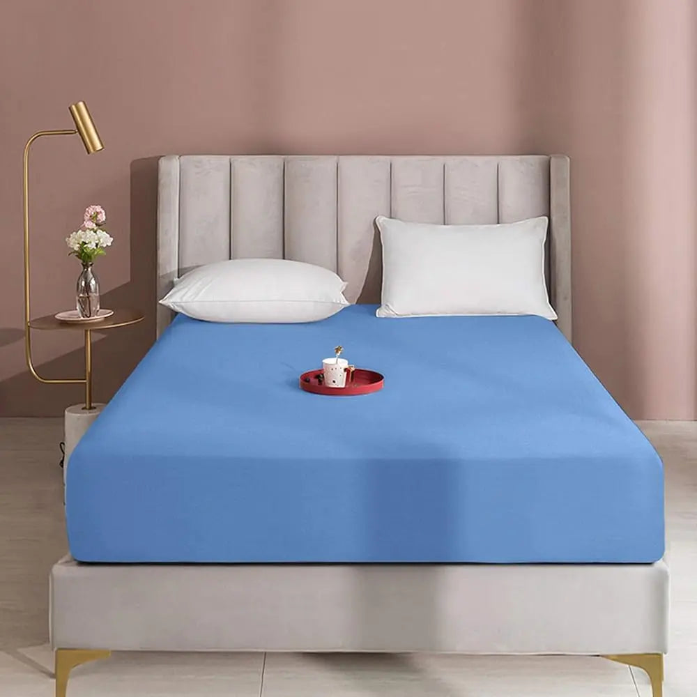 NTBAY Fitted Bed Sheet - Deep Pocket Fit Soft Comfy Bedding, Brushed Microfiber Breathable Wrinkle-Free Cover, All-Around Elastic Stays in Place, No Shrink, Chlorine-Free Bleach Safe, Tumble Dry Low, Oeko-Tex Certified