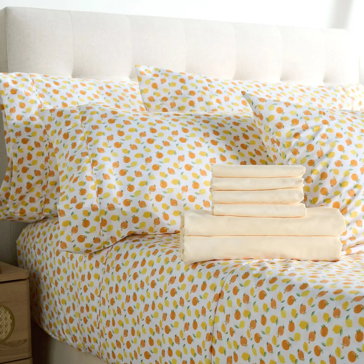 Home Reflections 2pk Double Brushed Sheet Sets with Extra Cases