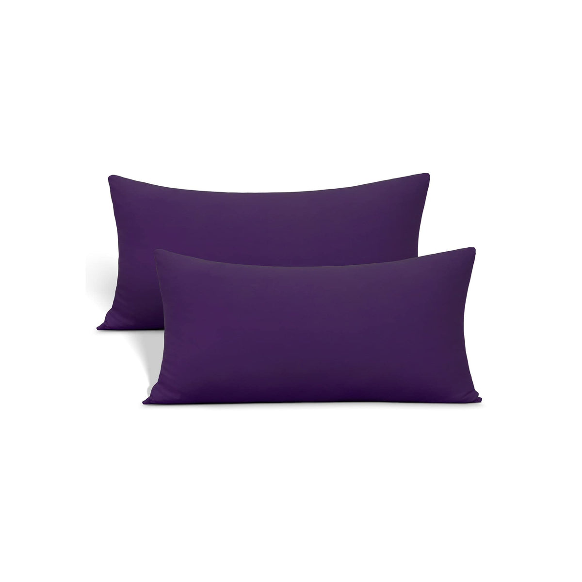 N&Y HOME Jersey Knit Pillow Cases Standard/Queen Set of 2, Light Gray