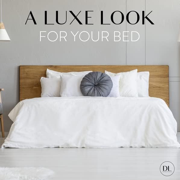 Danjor Linens Bed Sheet Set Queen Size for Hot Sleepers, Hotel Premium Sheets with 4 Pillowcases, Lightweight Brushed Microfiber Deep Pockets, Breathable Cooling 6 Piece Bedding Sets, White