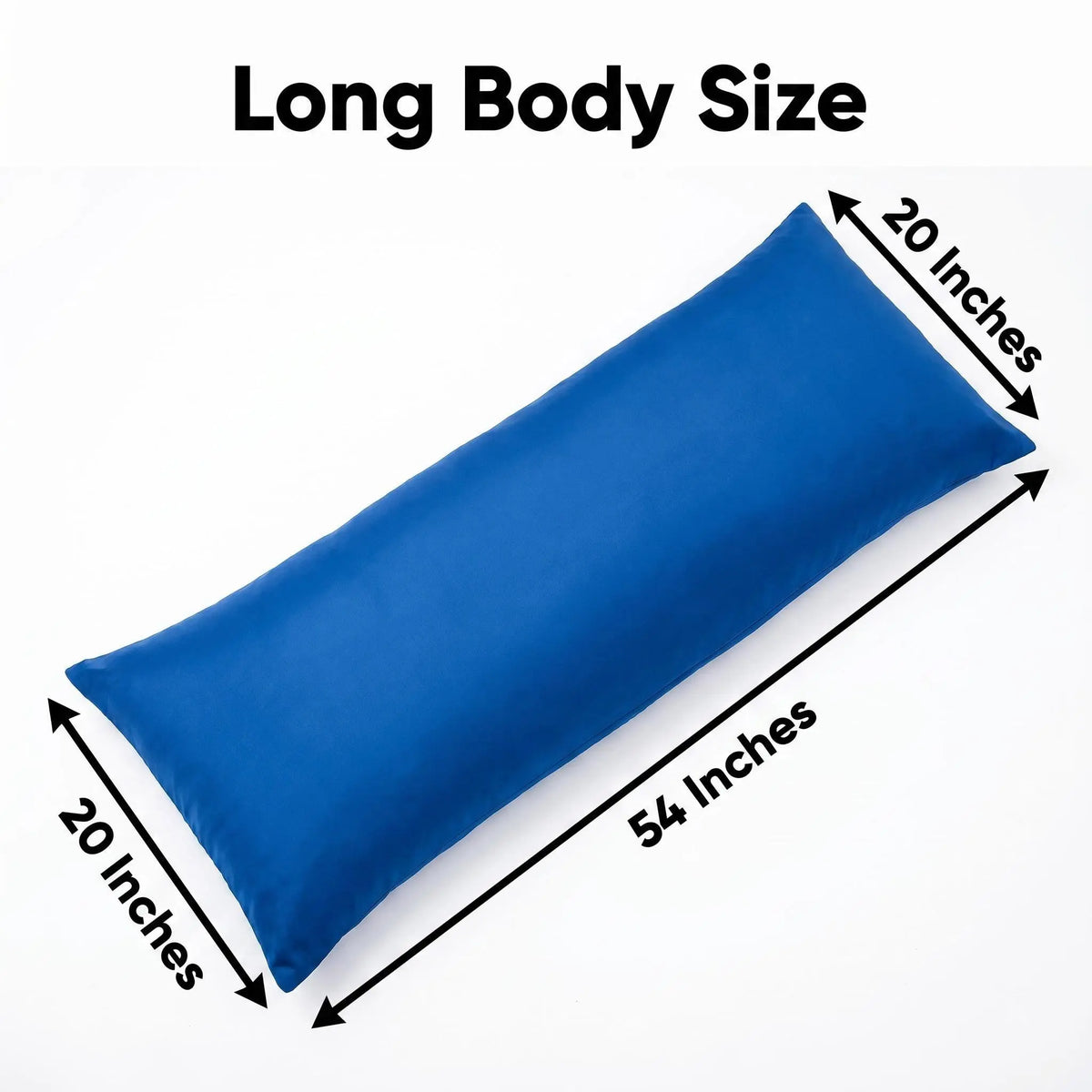 FLXXIE Modern Matte Satin Body Pillowcase (20 x 54 inches) - Silky Soft Bedding, Wrinkle-Resistant, Fade-Resistant, Breathable All-Season Pillow Protector with Hidden Zipper, Luxury Finish, Frizz Control, Glide-Smooth Hair, Skin Stays Moist for Bed Linens