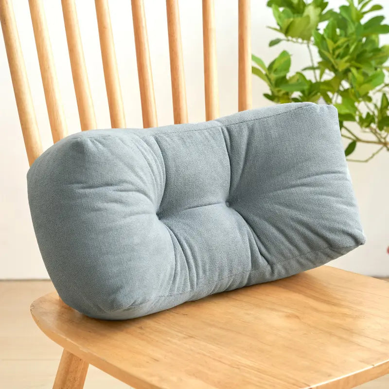 1PIC Comfortable Lumbar Support Cushion — Nap Pillow, Student Backrest, Padded Backrest, Chair Back Pad, Waist Pillow, Throw Pillow, Office Desk Nap Pillow With Cushion