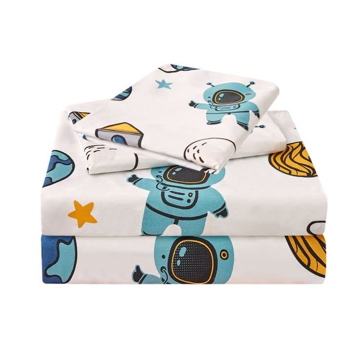 JSD Pink Unicorn Rainbow Kids Twin Sheet Set for Girls 3 Piece