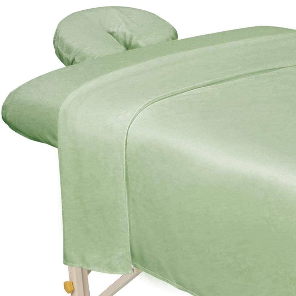 ForPro Premium Microfiber 3-Piece Massage Sheet Set, Cool Grey