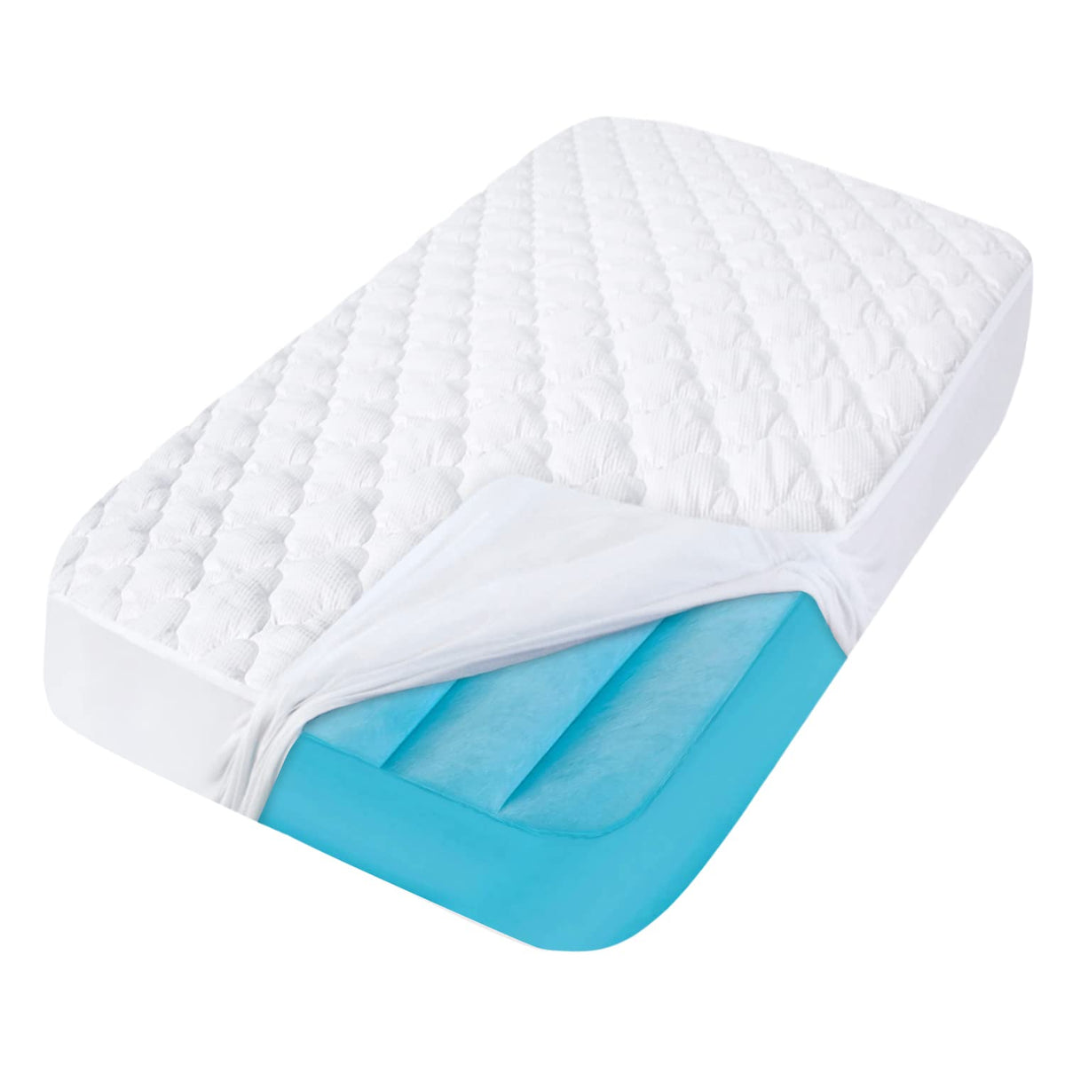 Queen Mattress Pad Thick Quilted Mattress Topper, Air Mattress Cover, Super Soft Breathable and Noiseless Down Alternative Fiber Extra Thick Mattress Pad with Deep Pocket Fits up to 23 Inch Mattress