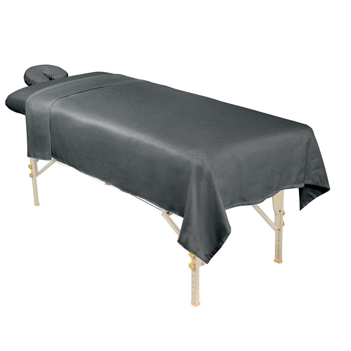 ForPro Premium Microfiber 3-Piece Massage Sheet Set, Cool Grey