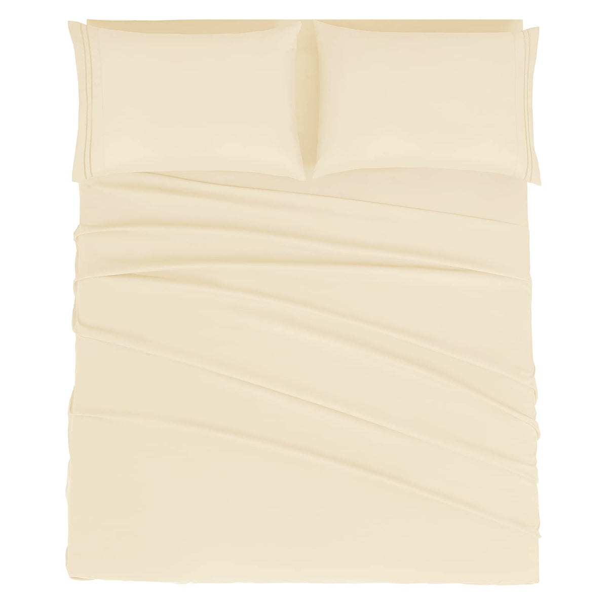 Mejoroom Queen Size Sheet Set - Hotel Luxury 1800 Bedding Sheets & Pillowcases - Deep Pocket Fitted Sheet, Soft, Breathable, Wrinkle & Fade Resistant - 4 Piece (Queen, Blush Pink)