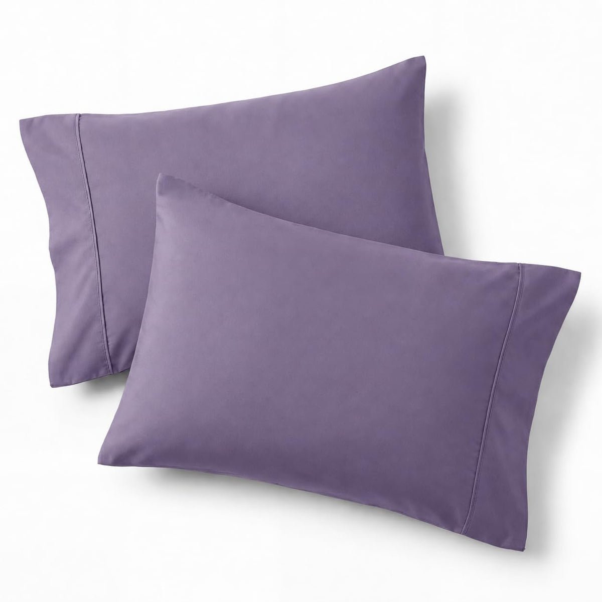 Bedsure Pillow Cases Queen Set of 2 - Dark Grey Double Brushed Microfiber Pillowcases 2 Pack, Super Soft Cooling Pillow Sham Covers with Envelope Closure, Wrinkle, Fade Resistant, 20”x30“