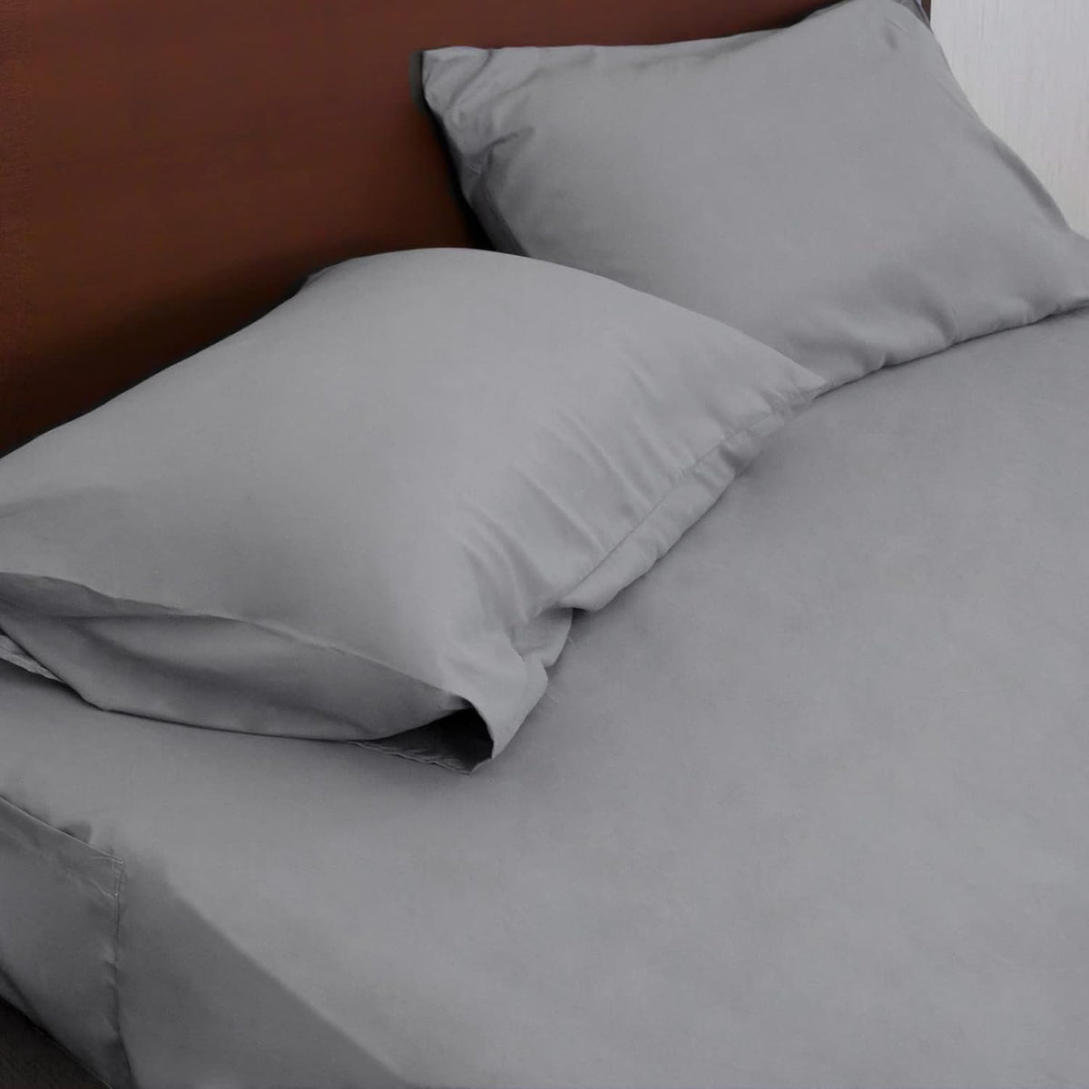 Moonsea Extra Deep Pocket Queen Sheet Sets for Air Mattress - Deep Pocket Sheets Queen Size Sets - Sheets with Pocket on Side - Easily Fits Extra Deep 16 in to 24 in Pillow Top Air Mattress (Grey)
