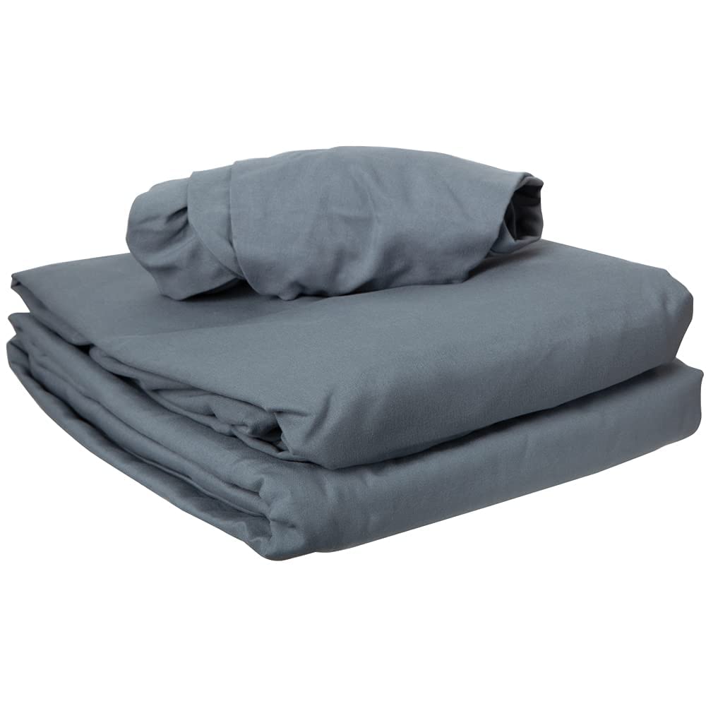 ForPro Premium Microfiber 3-Piece Massage Sheet Set, Cool Grey