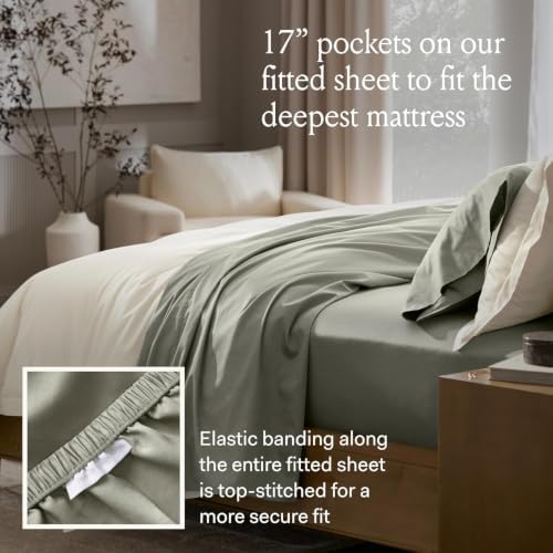 BOLL & BRANCH Signature Hemmed Sheet Set, King, Shore