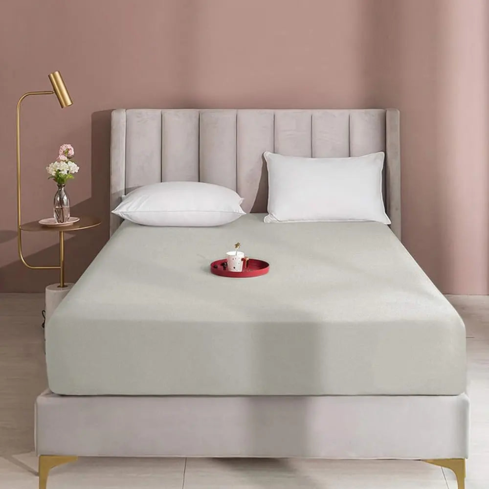 NTBAY Fitted Bed Sheet - Deep Pocket Fit Soft Comfy Bedding, Brushed Microfiber Breathable Wrinkle-Free Cover, All-Around Elastic Stays in Place, No Shrink, Chlorine-Free Bleach Safe, Tumble Dry Low, Oeko-Tex Certified