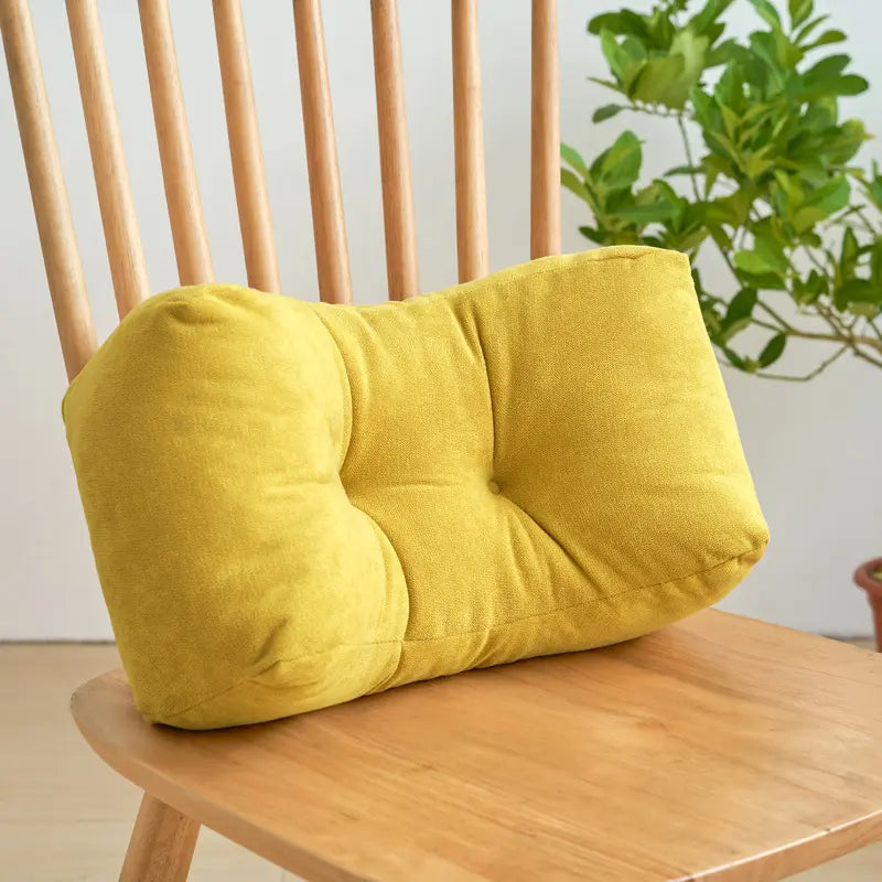 1PIC Comfortable Lumbar Support Cushion — Nap Pillow, Student Backrest, Padded Backrest, Chair Back Pad, Waist Pillow, Throw Pillow, Office Desk Nap Pillow With Cushion