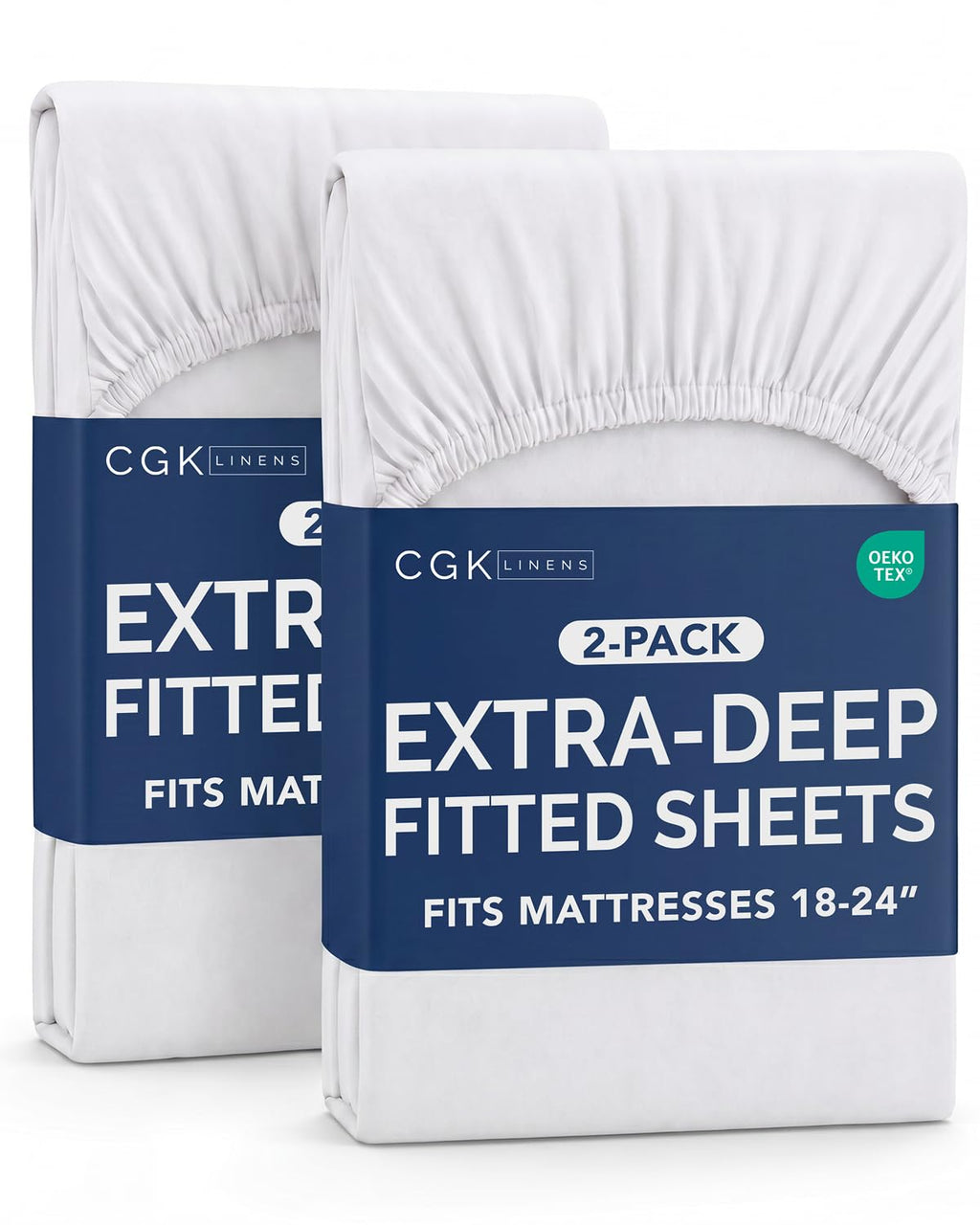 CGK Extra Deep Queen Single Fitted Sheet Only - Brown