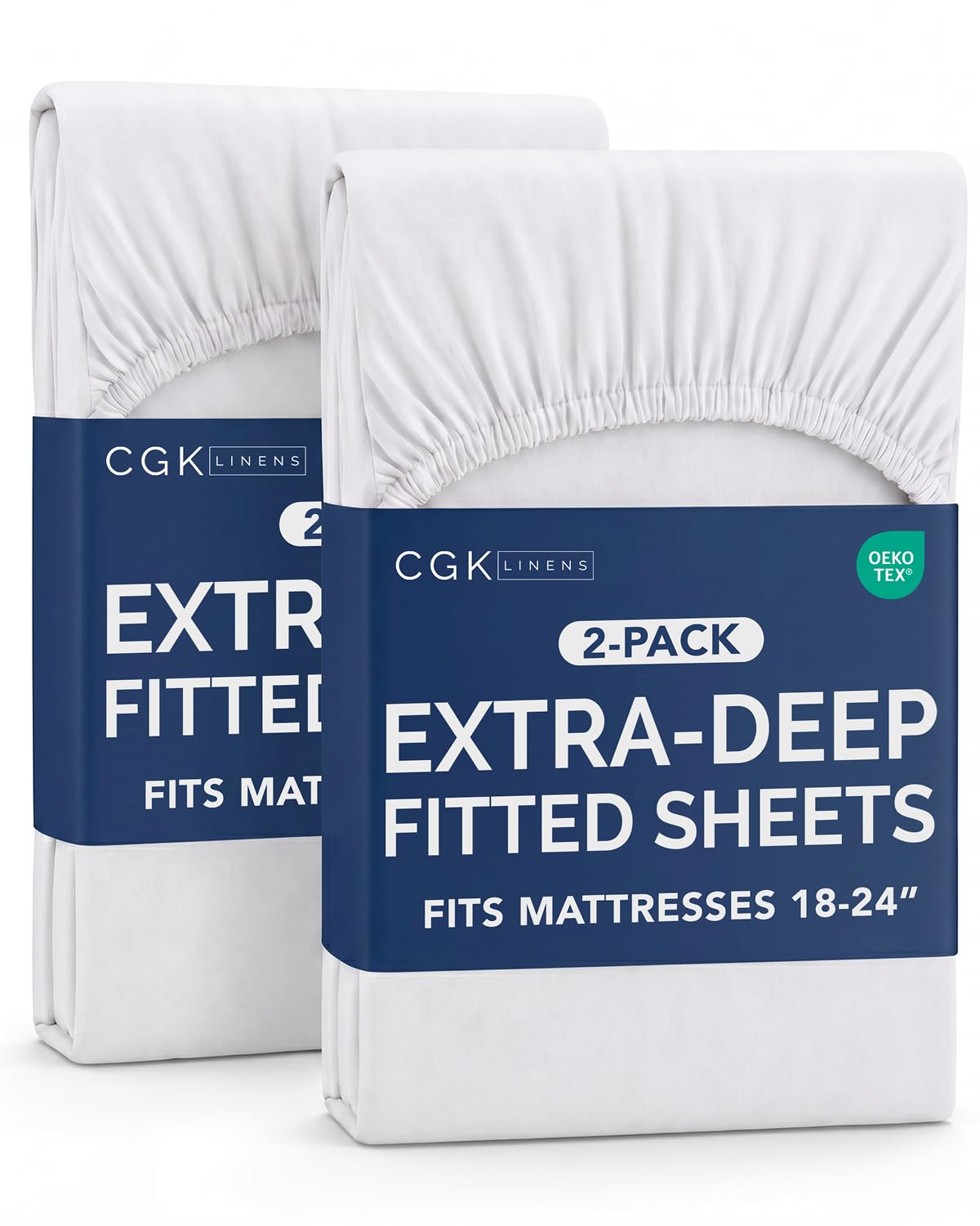 CGK Extra Deep Queen Single Fitted Sheet Only - Brown
