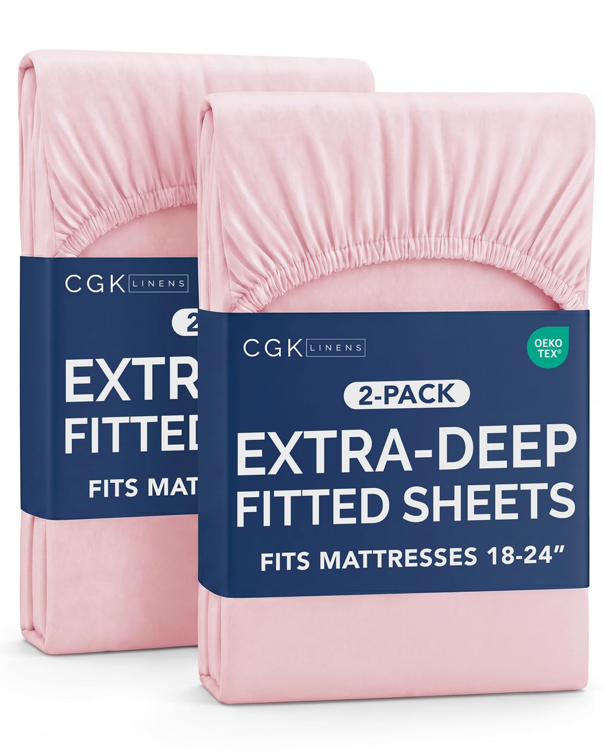 CGK Extra Deep Queen Single Fitted Sheet Only - Brown