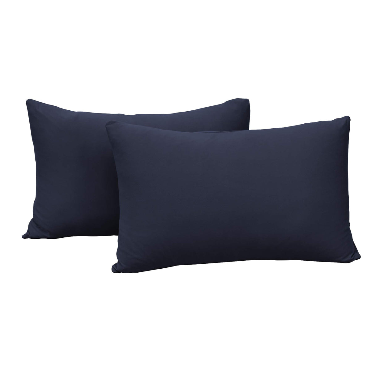 N&Y HOME Jersey Knit Pillow Cases Standard/Queen Set of 2, Light Gray