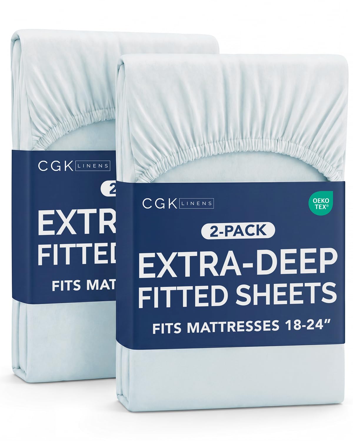 CGK Extra Deep Queen Single Fitted Sheet Only - Brown