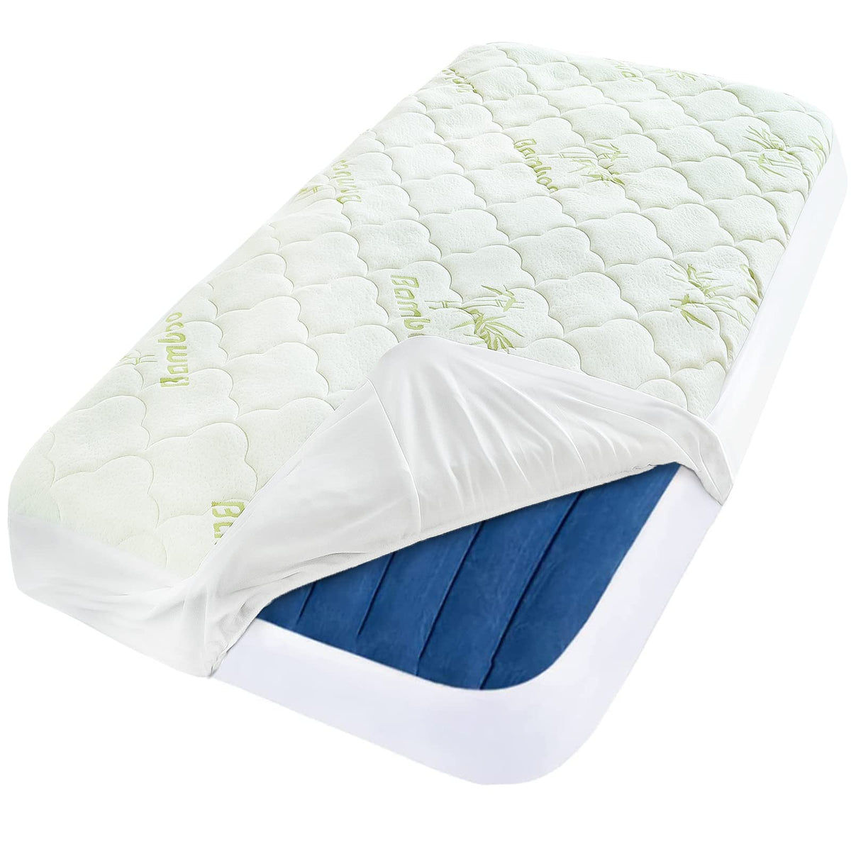 Queen Mattress Pad Thick Quilted Mattress Topper, Air Mattress Cover, Super Soft Breathable and Noiseless Down Alternative Fiber Extra Thick Mattress Pad with Deep Pocket Fits up to 23 Inch Mattress