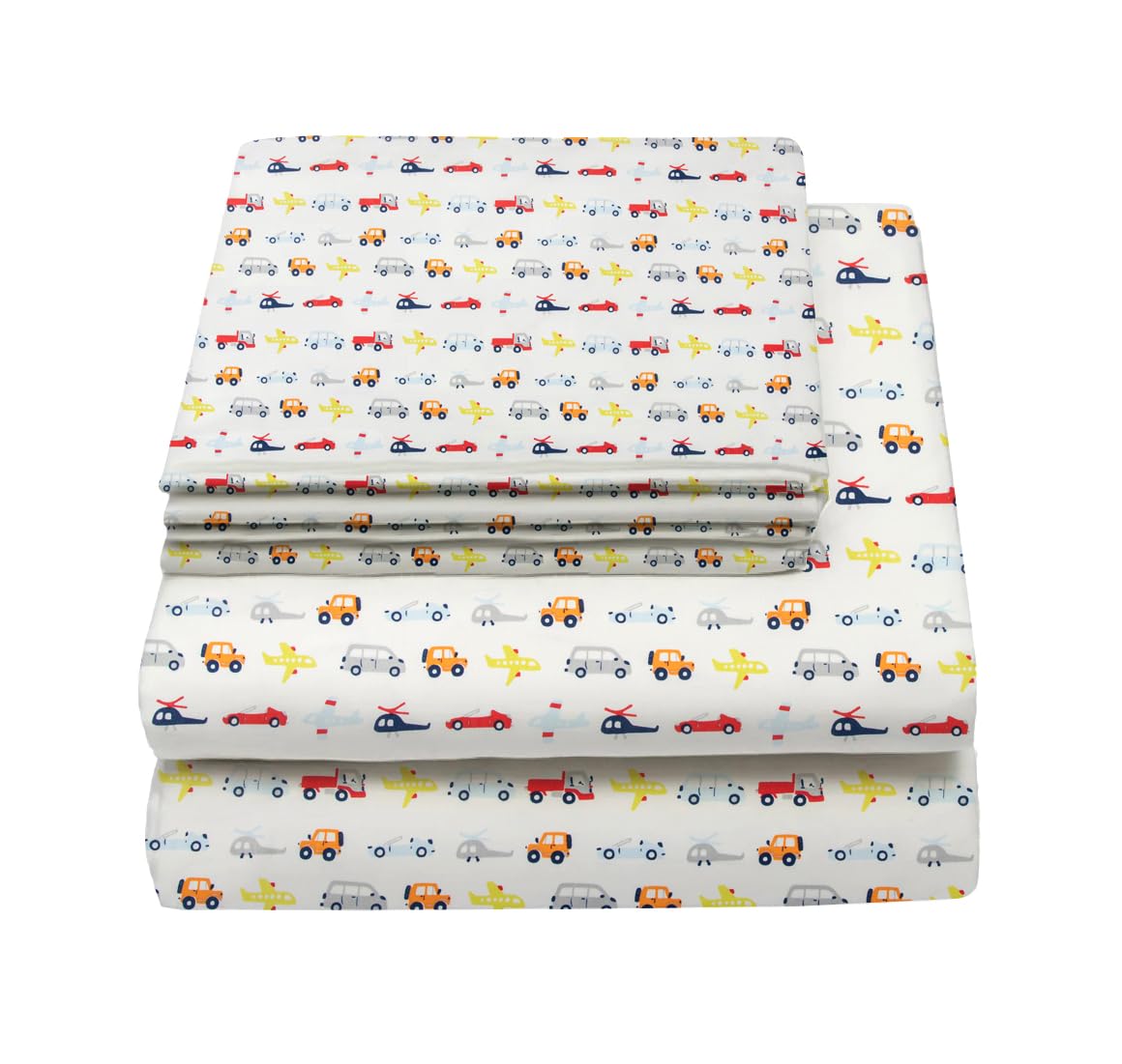 Full Sheets Set Kids Boys/Girls, Bed Sheets Kids, Cute Bed Sheet, Includes Flat, Fitted and 2 Pillowcases, 4 Piece