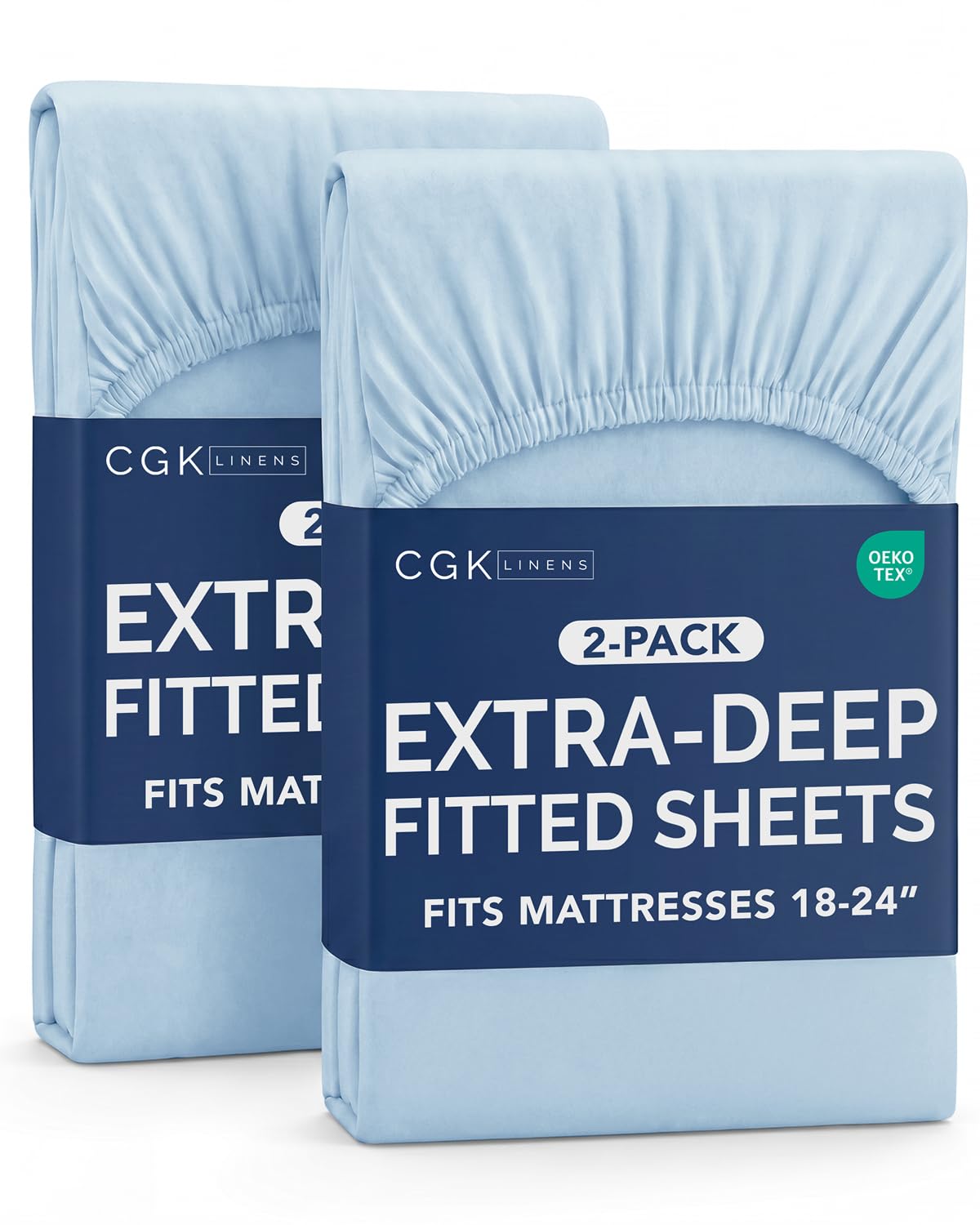 CGK Extra Deep Queen Single Fitted Sheet Only - Brown