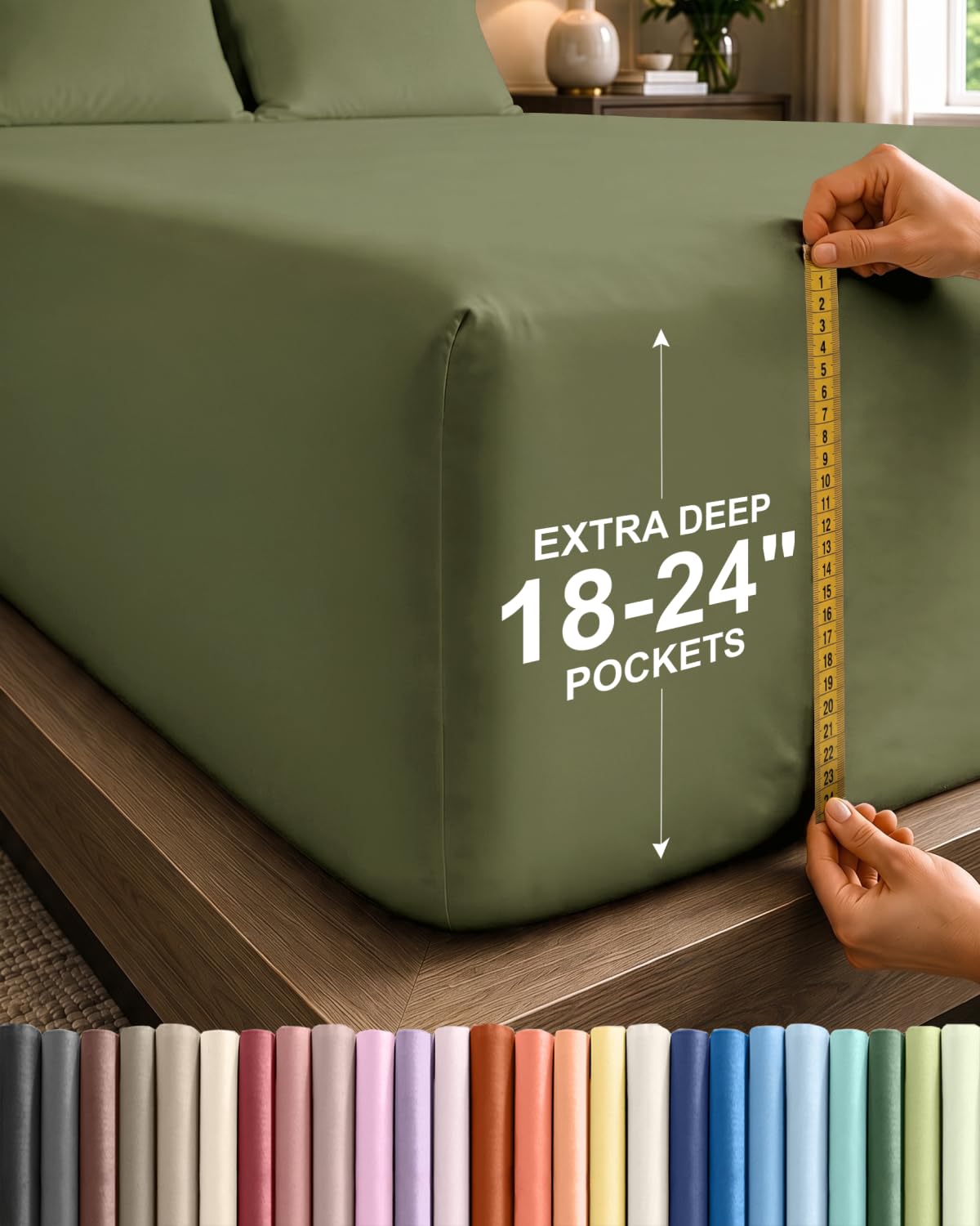 CGK Extra Deep Queen Single Fitted Sheet Only - Brown