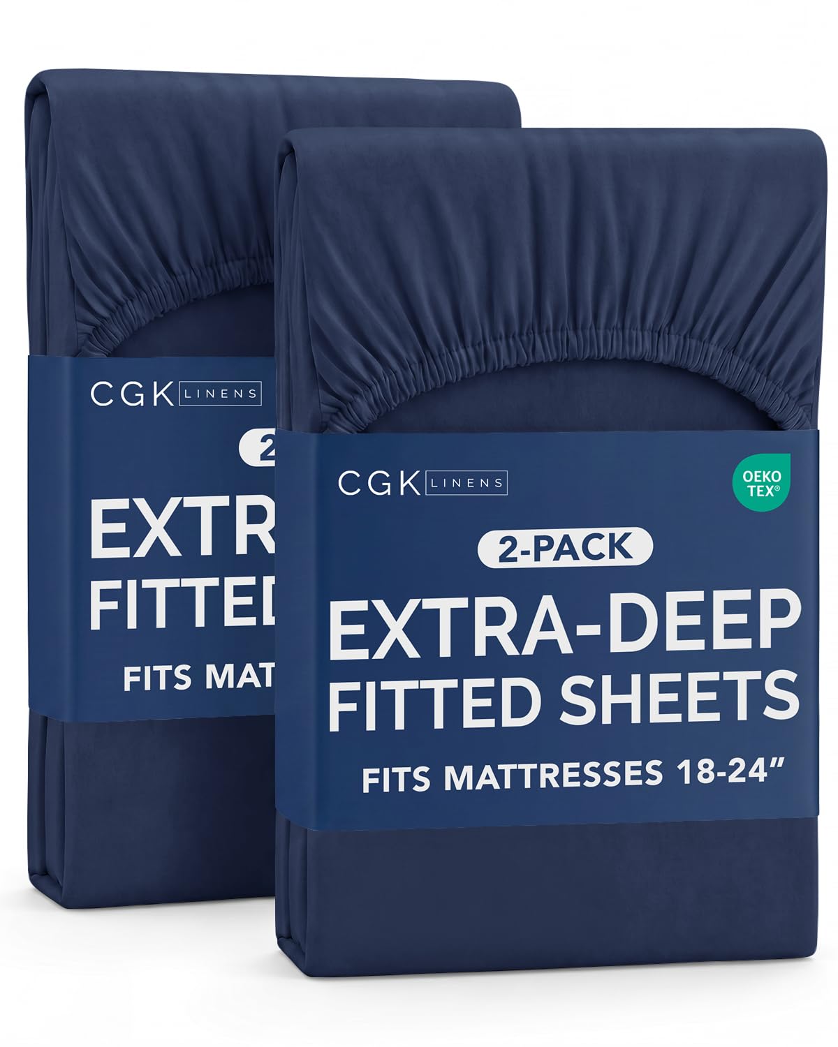 CGK Extra Deep Queen Single Fitted Sheet Only - Brown