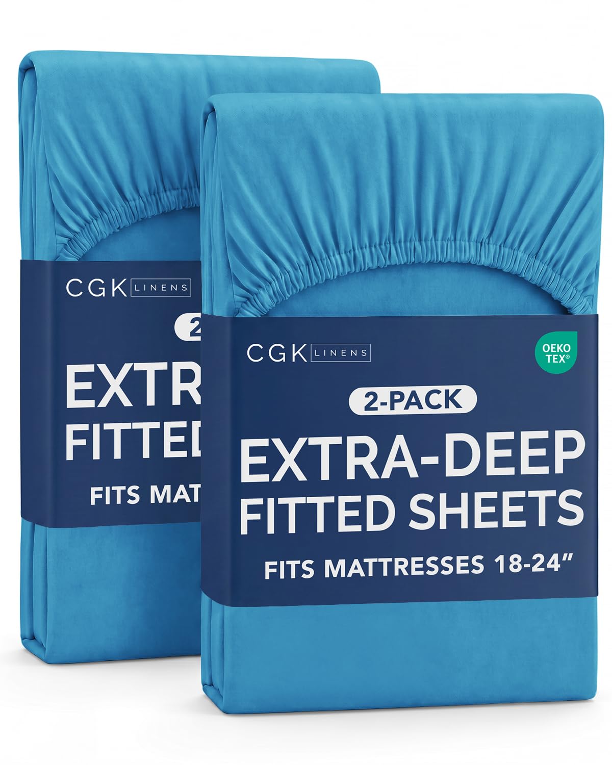 CGK Extra Deep Queen Single Fitted Sheet Only - Brown