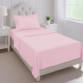 Mejoroom Queen Size Sheet Set - Hotel Luxury 1800 Bedding Sheets & Pillowcases - Deep Pocket Fitted Sheet, Soft, Breathable, Wrinkle & Fade Resistant - 4 Piece (Queen, Blush Pink)