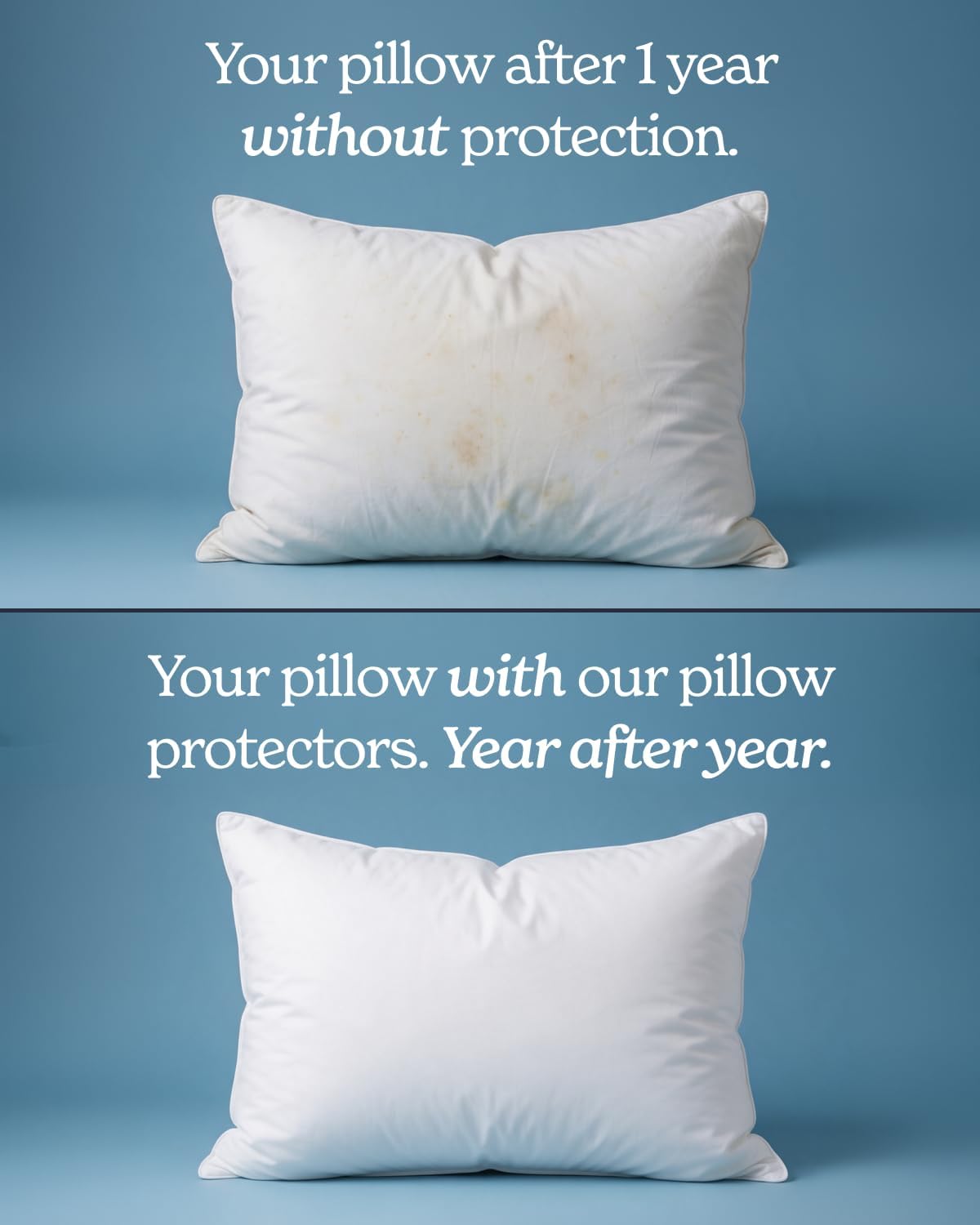 Beckham Hotel Collection 2 Pack 100% Cotton Pillow Protectors - Queen Size