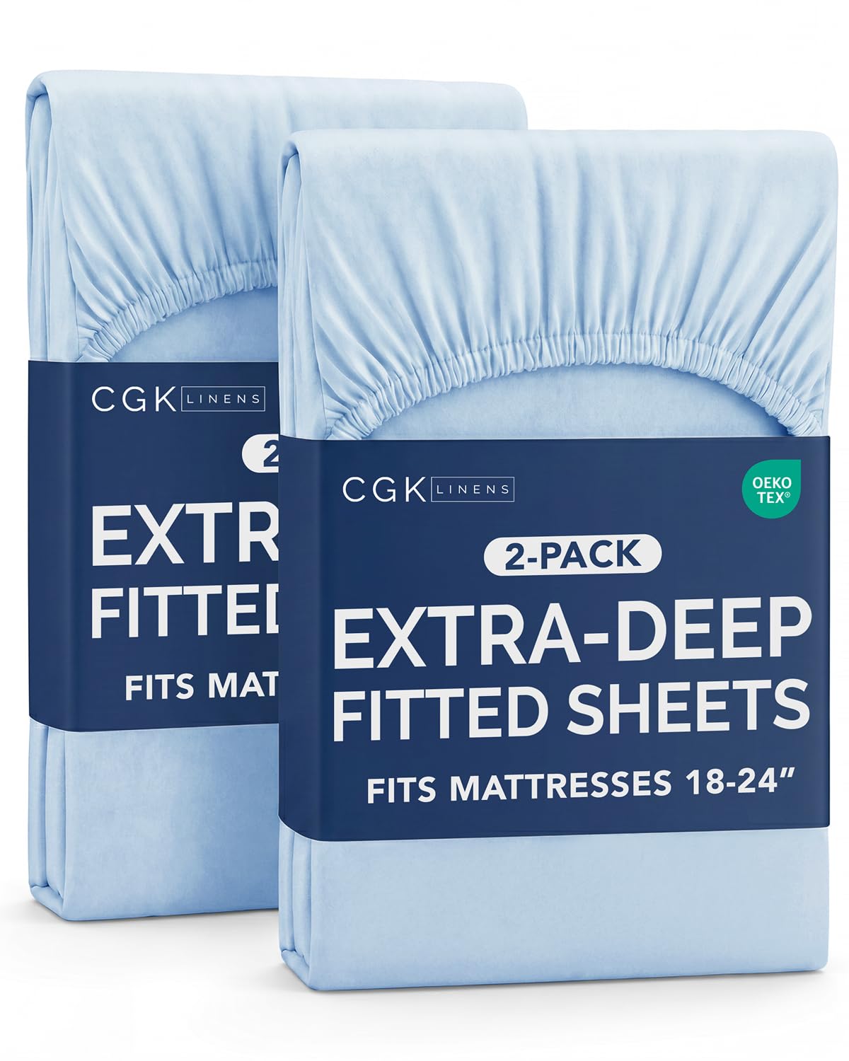 CGK Extra Deep Queen Single Fitted Sheet Only - Brown