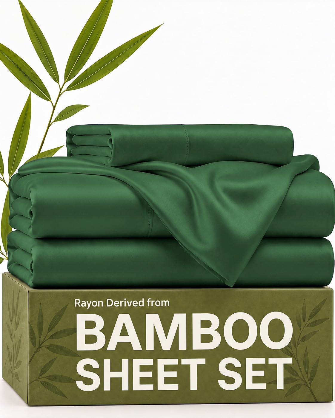 100% Rayon Derived from Bamboo - Bamboo Sheets Queen Size - Black