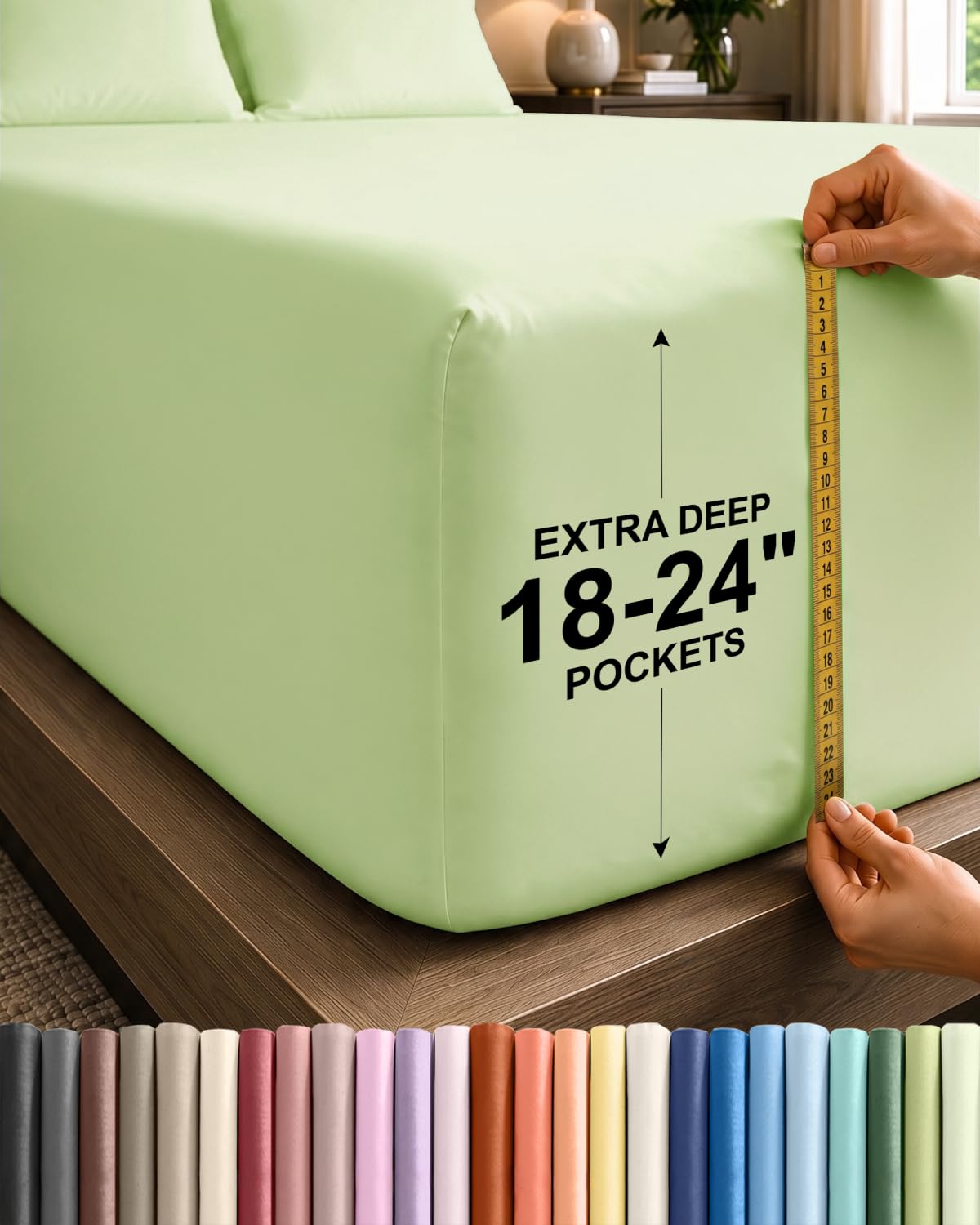 CGK Extra Deep Queen Single Fitted Sheet Only - Brown