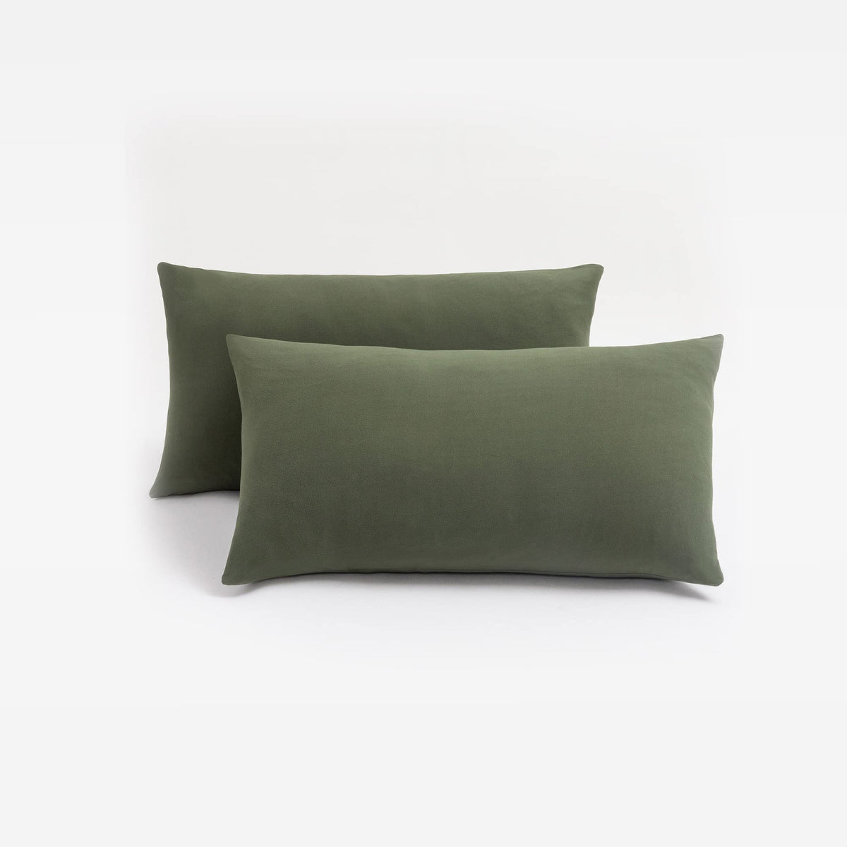 N&Y HOME Jersey Knit Pillow Cases Standard/Queen Set of 2, Light Gray