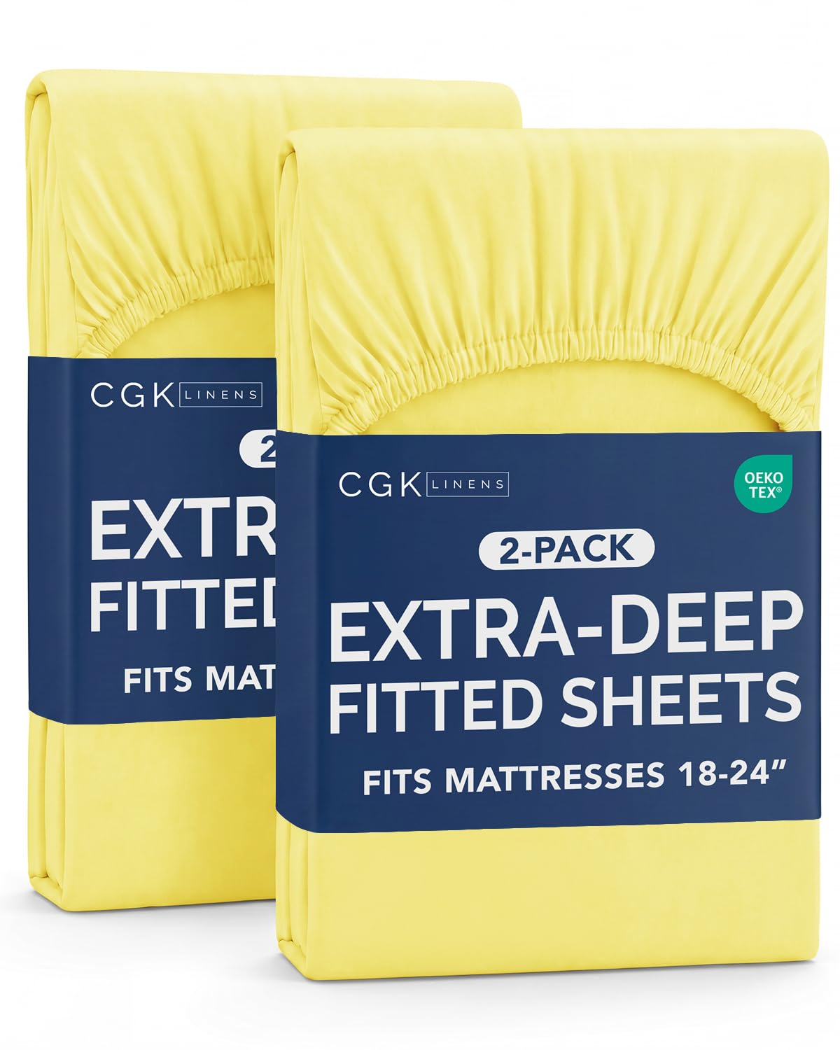 CGK Extra Deep Queen Single Fitted Sheet Only - Brown