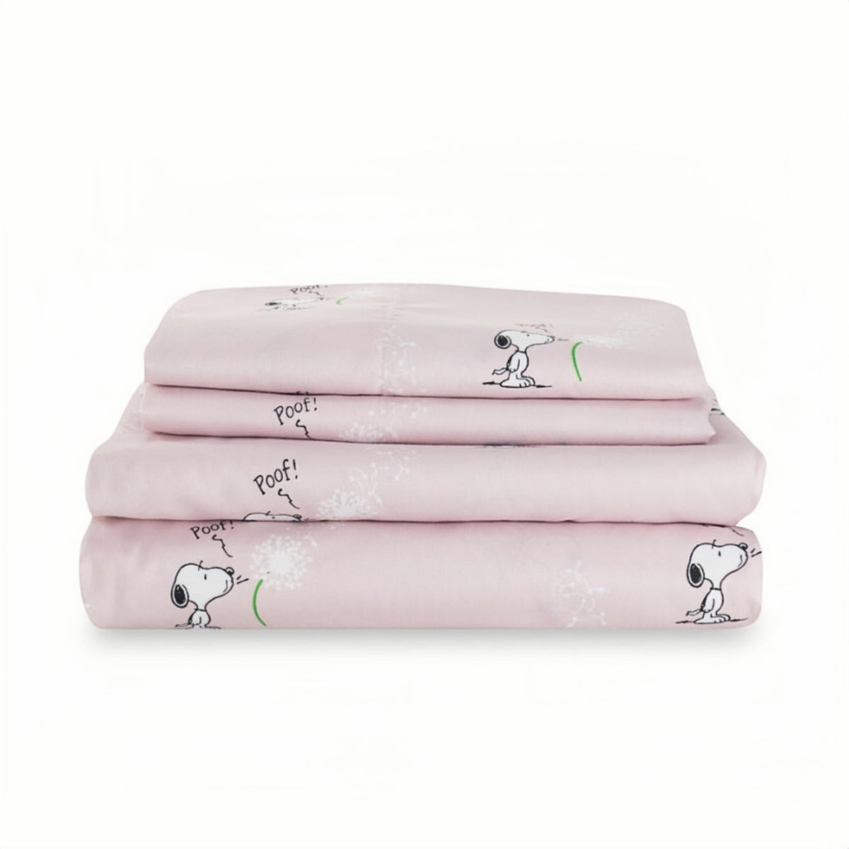 Berkshire Peanuts® Sheet Set Queen Size - 4 Pieces,Cute Character Snoopy Printed Soft Microfiber Bed Sheets,Peanuts Poses and Paws Grey
