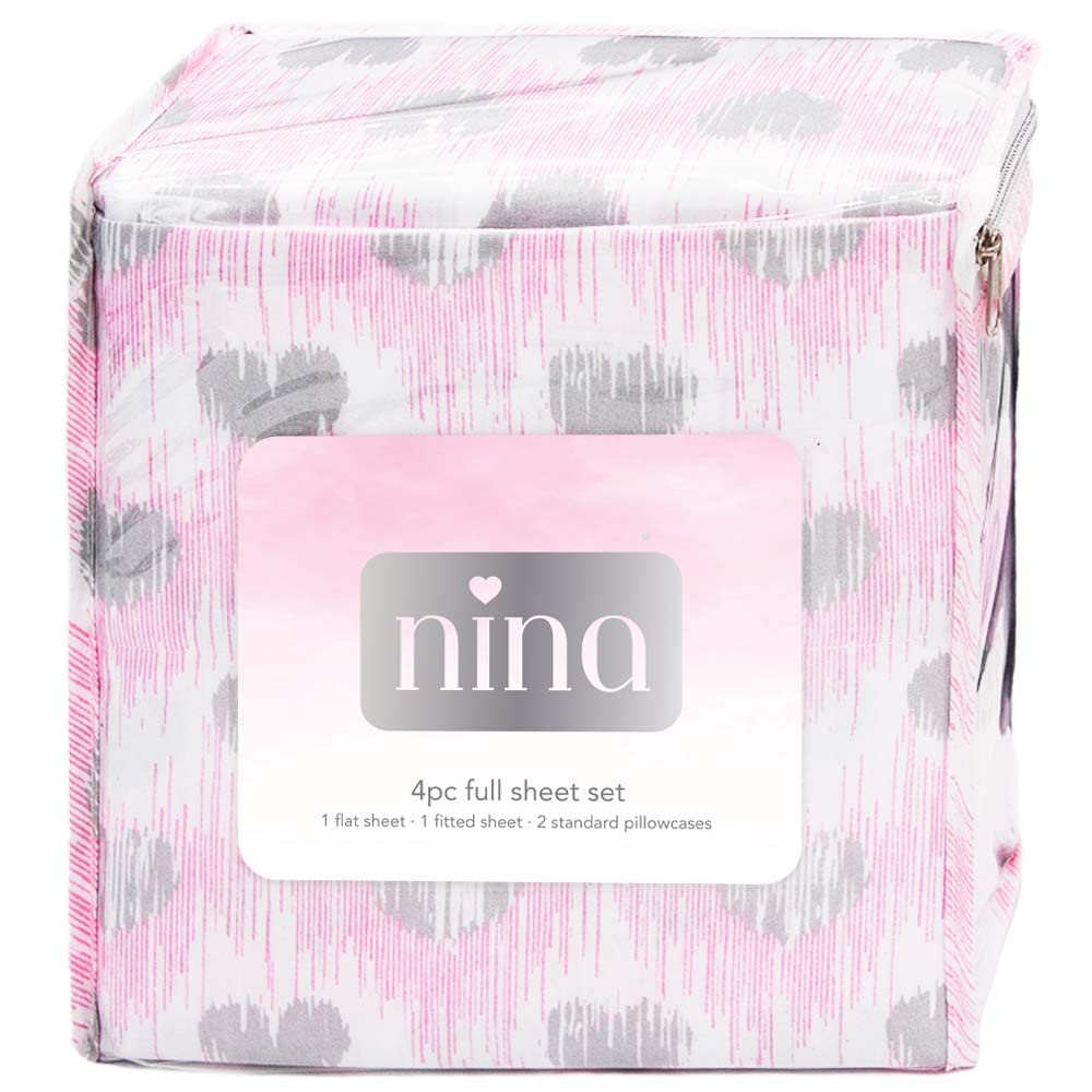 Full Sheets Set Kids Boys/Girls, Bed Sheets Kids, Cute Bed Sheet, Includes Flat, Fitted and 2 Pillowcases, 4 Piece