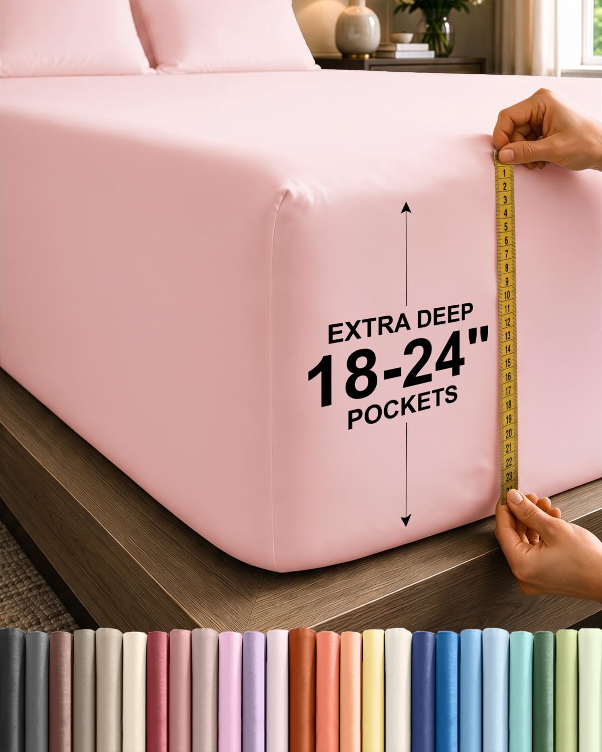 CGK Extra Deep Queen Single Fitted Sheet Only - Brown