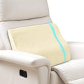 Lumbar Support Pillow for Recliner,Large Memory Foam Back Support Cushion for Sofa & Gaming Chair, Ergonomic Backrest Pillow for Elderly, Comfortable Couch Cushion with Machine Washable Cover,Gray