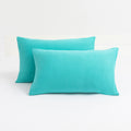 N&Y HOME Jersey Knit Pillow Cases Standard/Queen Set of 2, Light Gray